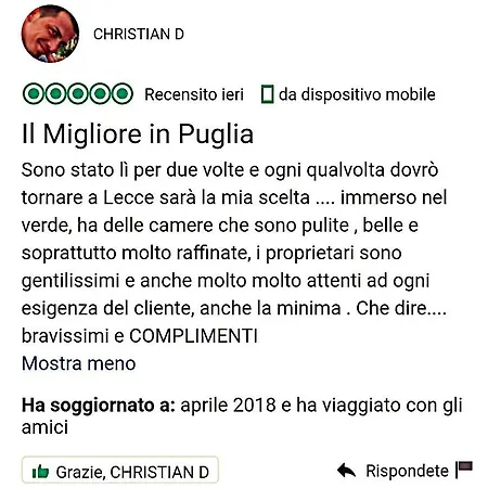 Bed and Breakfast Il Casale Dei Principi Λέτσε